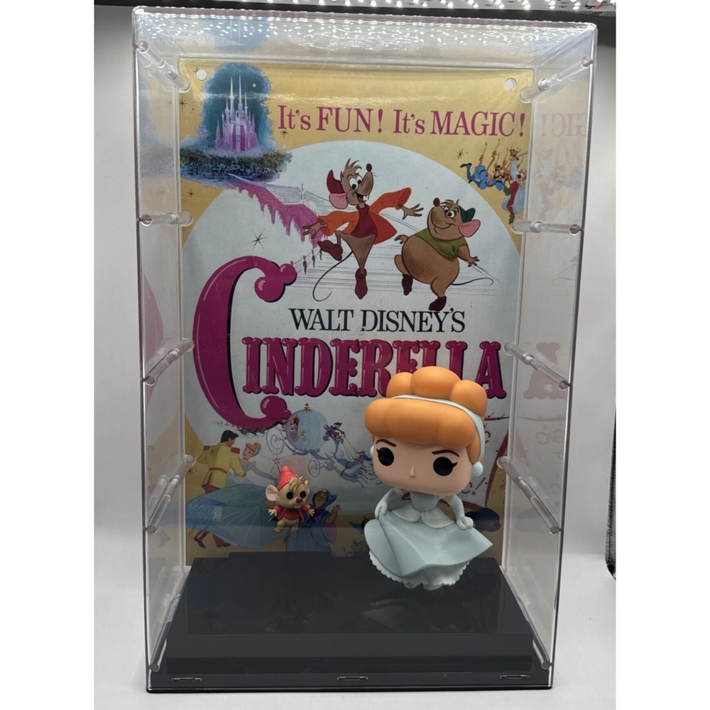 Funko Pop! Movie Poster with Case Disney 100 Cinderella with Jaq Vinyl Figure